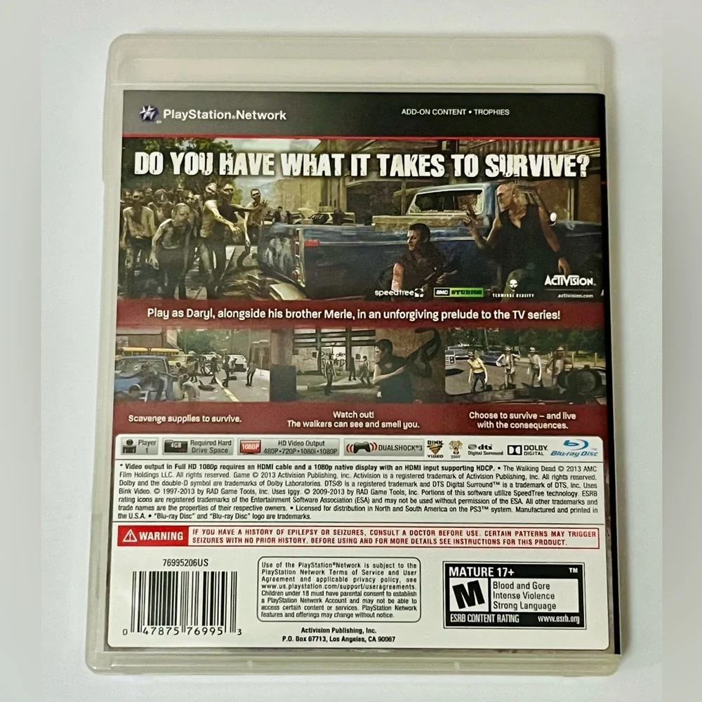 The Walking Dead: Survival Instinct - PS3
